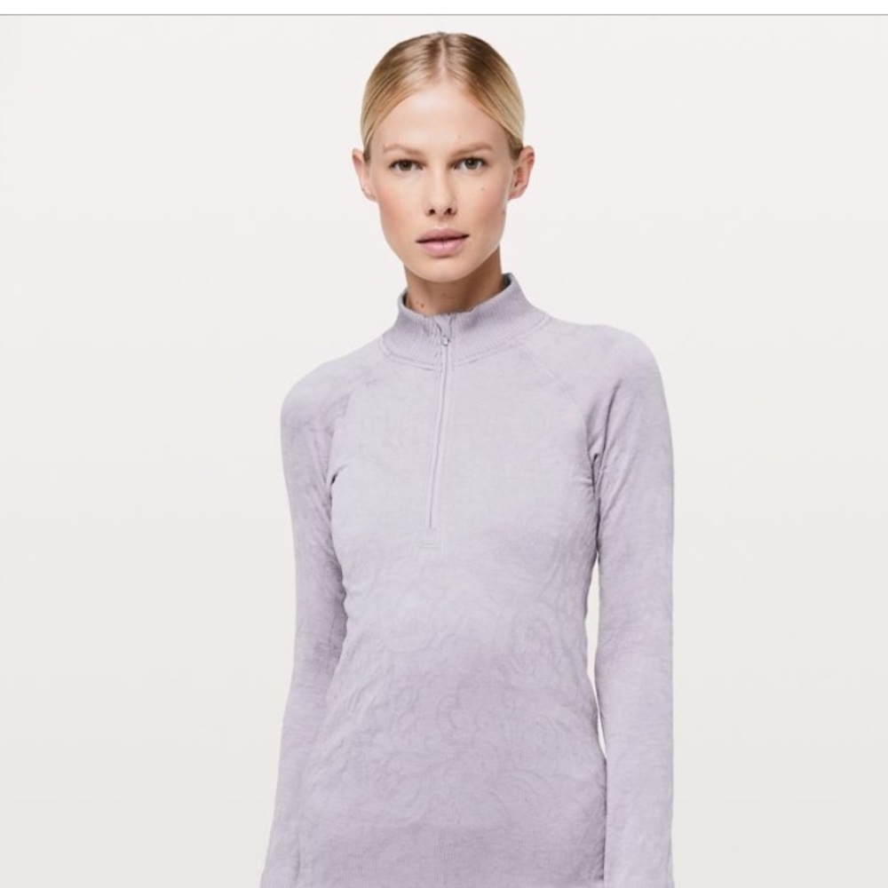 Lululemon rest less 1/2 zip pull over